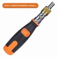 thumbnail image 1 of 10-in-1 Multi-Angle Ratchet Screwdriver Kit with Hidden Bit Storage - Portable Home Repair Tool Set for Furniture, Appliances & DIY Projects - Durable, Easy-to-Use, Compact Design (Orange, 6mm), 1 of 6