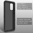 thumbnail image 6 of Samsung Galaxy S20 Plus Heavy Duty Case, Military Grade Hard Protection, Shatter Resistant, 3 Layer Rubber Compatible for Galaxy S20 Plus, Black - By Entronix, 6 of 7
