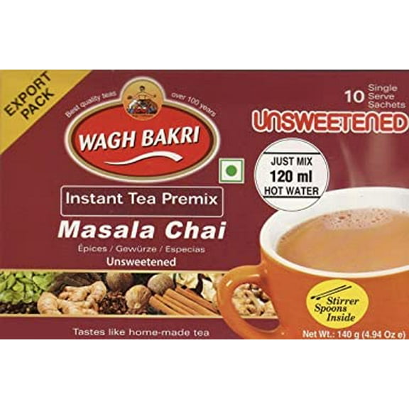 Wagh Bakri Instant Masala Tea Unsweetened 140g