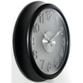 thumbnail image 4 of Infinty Instruments - The Onyx Black Modern Analog Display 15-inch Wall Clock, 4 of 6