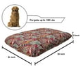 thumbnail image 2 of Colorful Pet Bed, Hand Drawn Composition with Flowers Stars and Hearts Romantic Abstract Design, Chew Resistant Pad for Dogs and Cats Cushion with Removable Cover, 24" x 39", Multicolor, by Ambesonne, 2 of 4
