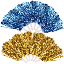 HOMEMAXS  12 Pcs Cheering Pom Poms Reusable Cheerleader Pompoms Cheerleading Purple