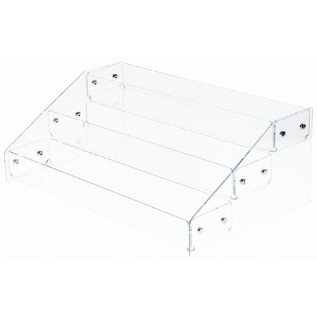 Plymor Brand Clear Acrylic Multi-Level Countertop Display (Best Counter Trap Cards)