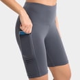 thumbnail image 2 of Wosthever Pantalones cortos de yoga de cintura alta con tecnología elástica en 4 direcciones, pantalones cortos de natación para mujer, Uniforme atlético, 2 of 6