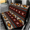 thumbnail image 3 of Pzuqiu Southwestern Aztec Bear Car Bucket Seat Rear Bench Cover Steering Wheel Seat Belt Headrest Cover Center Console Armrest Pad Coasters Keychain 14 Pieces Car Interior Accessories Decor Protector, 3 of 7