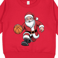 thumbnail image 3 of Inktastic Santa Playing Basketball Christmas Toddler Sweatshirt, 3 of 4