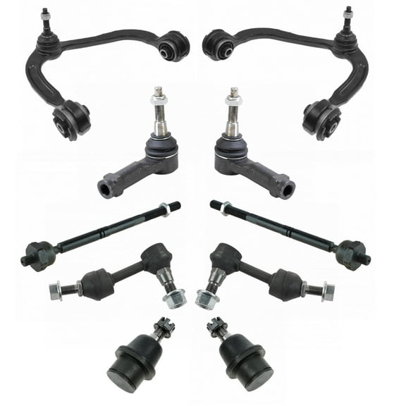 TRQ Control Arm Ball Joint Inner Outer Tie Rod Sway Bar Link 10pc for F150 2WD PSA59081