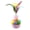 Pink, variant on Cmunyle 2 PC Self Righting Wobble Cat Toy Interactive Entertainer With Colorful Feather Wand Plush Balls Battery Free Exercise Toy For Indoor Household Cats