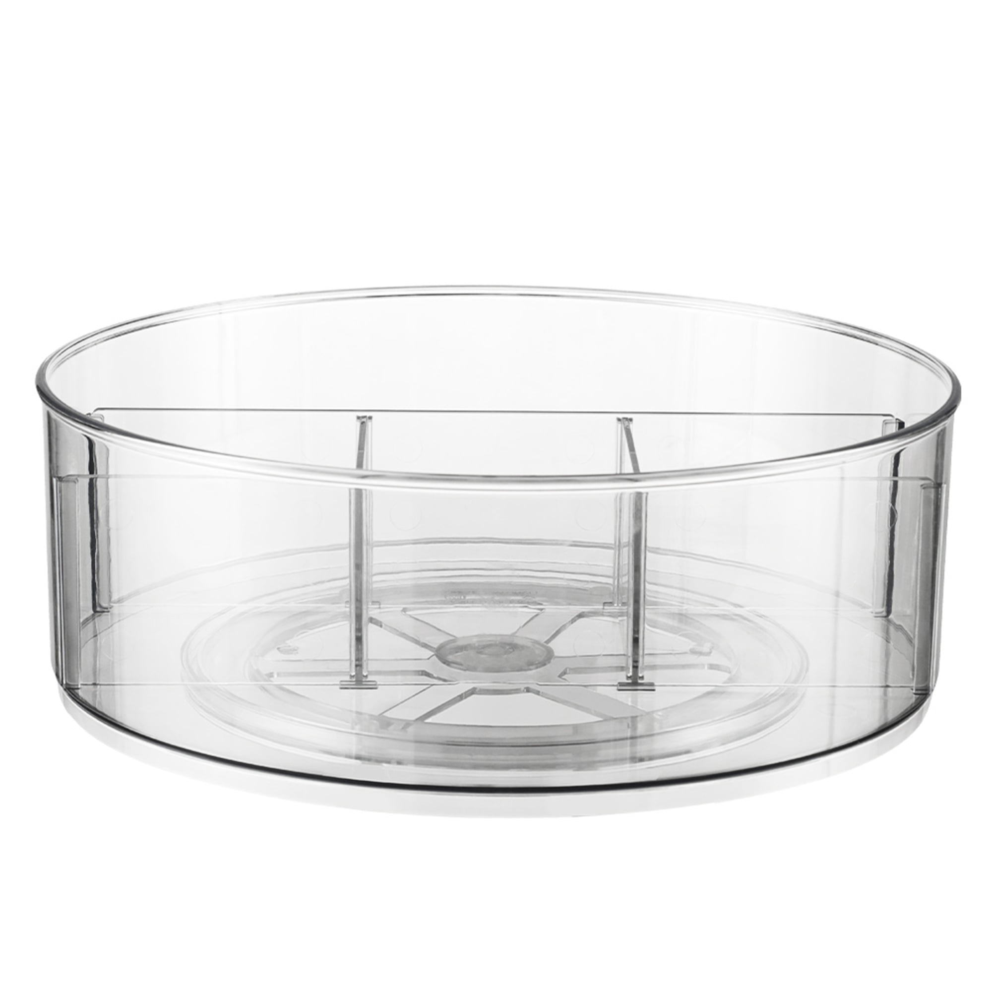 Mainstays High Wall 12-inch Clear Lazy Susan Turntable Organizer