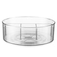 thumbnail image 2 of Mainstays High Wall 12-inch Clear Lazy Susan Turntable Organizer, 2 of 9