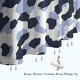 thumbnail image 6 of Blue and Dark Blue Leopard Pattern Shower Curtain 72"x72" ,Bathroom Decorative Shower Curtains Set with 12 Hooks,Modern Waterproof Washable Shower Curtain, 6 of 6