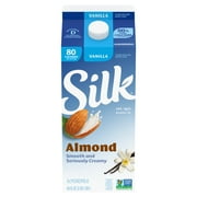 Silk Dairy Free, Gluten Free, Vanilla Almond Milk, 64 fl oz Half Gallon