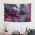 thumbnail image 2 of Gaeub Gothic Red Skull Cemetery Print Tapestry Wall Hanging(60x40 inches),Tapestry Home Decor,Wall Art for Living Room Bedroom Home Decor, 2 of 8