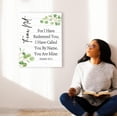 thumbnail image 5 of Isaiah 43:1 Fear Not for I Have Redeemed You Wall Art,Christian Inspirational Wall Decor,Religious Bible Verse Wall Art,Scripture Canvas Wall Decor for Home Room Office Church, 5 of 6