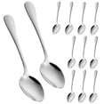 thumbnail image 4 of BESTYASH 12Ud Cucharas De Cena De Acero Inoxidable Para Cocina Y Eventos En Color Plateado, 4 of 8