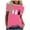 Pink, variant on LUOGENLI Female T-shirts for Womens Women Casual Crew Neck Blouse Short Sleeve Stitching Color Cat Scratch Printing Pattern T Shirt Holiday Top Tee T-shirts Womens White St. Patrick's Day Black L