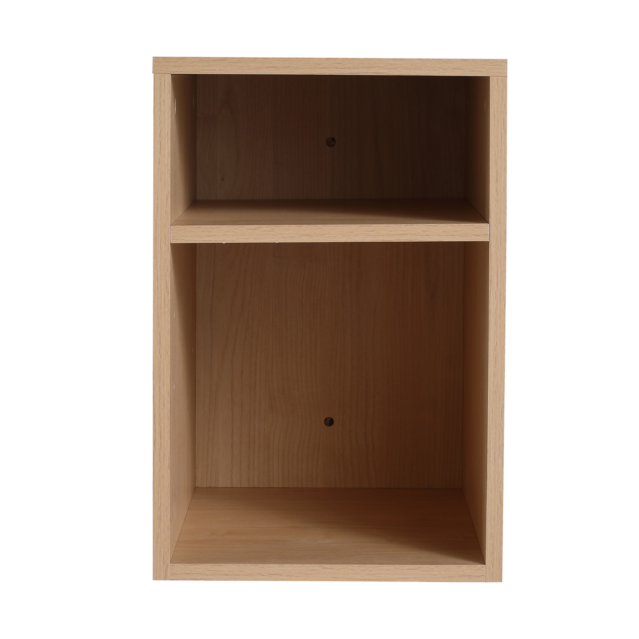 Noble House 12" Floating Wall Storage Shelves, Plywood Adjustable Open Bathroom Shelf, Water-Resistant, Light Oak