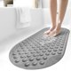 thumbnail image 1 of All Gray Alfombrilla para bañera, alfombrillas antideslizantes para el suelo de la ducha, para baño, bañera, ventosa lavable, 16 "x 35", gris, 1 of 5