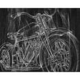 thumbnail image 3 of Harper, Ethan 18x15 Black Modern Framed Museum Art Print Titled - 3-UP Motorcycle Mechanical Sketch I, 3 of 5