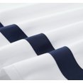 thumbnail image 5 of Funda nórdica con funda de almohada Juego de cama de hotel con cremallera Juego de microfibra Edredón Funda de edredón suave Blanco y azul marino Sincero Electrónica, 5 of 5