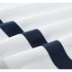 thumbnail image 5 of Funda nórdica con funda de almohada Juego de cama de hotel con cremallera Microfibra Juego de edredón Funda de edredón suave Blanco y azul marino, 5 of 5