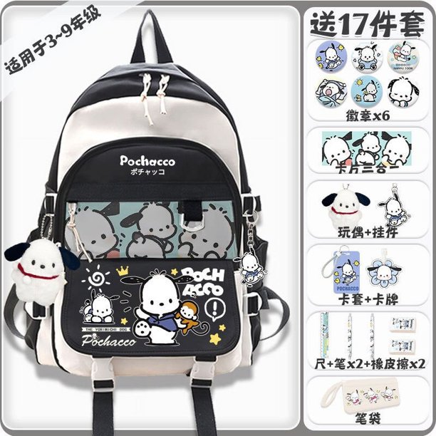 pochako Original Sanrios Pochacco Cinnamoroll Students' High-Capacity