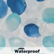 thumbnail image 3 of Cortina de baño impermeable con flores azules, cortina de baño lavable, cortina de ducha, textil con 12 anillas de cortina de ducha para baño, 3 of 5