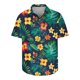 thumbnail image 5 of Blusa y camisa de manga corta con cuello vuelto, moda para mujer, informal, de manga corta, con cuello vuelto, con botones y estampado, blusa para hombre, 5 of 7