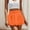 Orange, variant on Clearance Clothes Under $10.00 Abomasnow Women's Y2K Bubble Shorts Elastic High Waisted Wide Leg Bloomers Shorts
