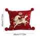 thumbnail image 3 of Colchas y conjuntos, cojín festivo rojo del Año de los Caballos, ideal como cojín de sofá en la sala de estar o como cojín decorativo para la cama en el dormitorio, funda de almohada corta de felpa., 3 of 6