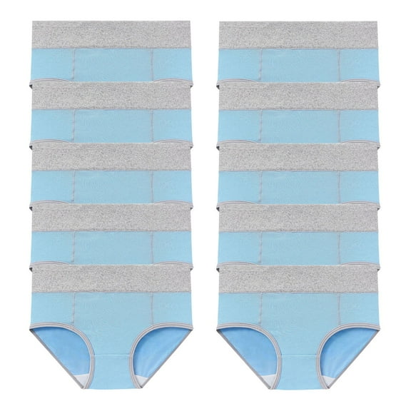 GERsome 10 Pack Underwear for Women Cotton High Waist Panties Full Coverage Briefs Soft Strech Ladies Breathable Panties M-5XL