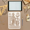 thumbnail image 3 of 1set PET Hollow Out Drawing Painting Stencils for DIY Scrapbook Photo Album Mixed Shapes 297x210mm 9pcs/set, 3 of 7