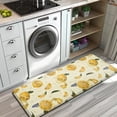 thumbnail image 3 of Yellow Lemon Fruit Slices White Pattern Kitchen Rug Mat,Kitchen Runner Rugs Non Skid Washable,Decorative Kitchen Floor Mats for Kitchen,Sink,Laundry,17"x47.2", 3 of 7
