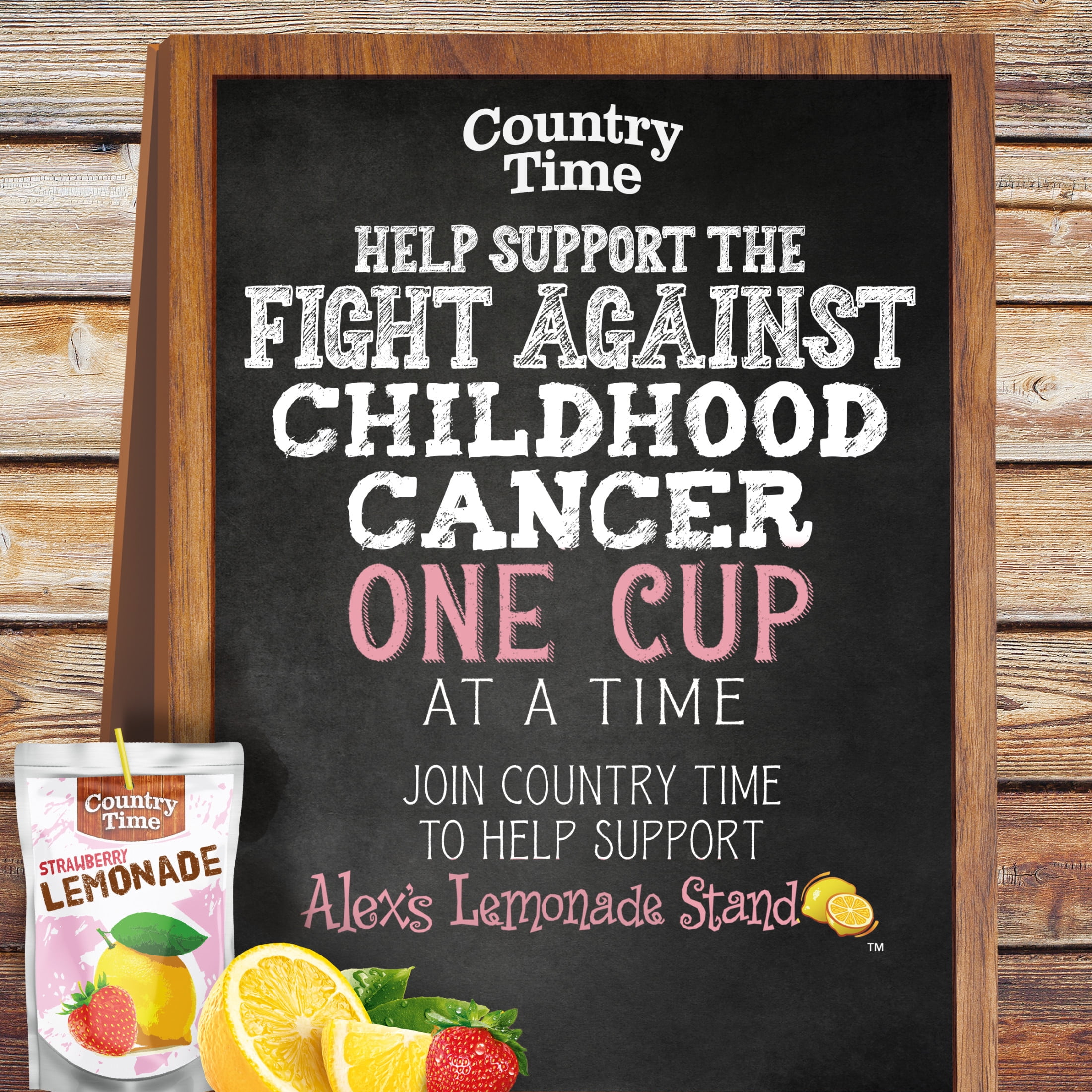 (4 pack) Country Time Ready to Drink Flavored with Other Natural Flavor Drink, 10 Pouches, for School Lunches and On-the-Go Hydration, Strawberry Lemonade, No Artificial Colors or Flavors, 6 fl oz