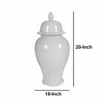 thumbnail image 4 of Medium Ceramic Ginger Jar, White, 4 of 4
