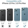 thumbnail image 2 of 3 Pack IPhone 13 Pro Max (6.7 Inch)/ IPhone 13 Pro (6.1 Inch) Camera Lens Protector,Anti Scrach HD Tempered Glass Metal Camera Screen Protector Shockproof Cover Film,Gold, 2 of 7