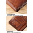 thumbnail image 3 of fastboy Men Wallet Mini Business ID Card Holder Trifold Classic Male Pocket Retro Bifold Thin Short Multi-Function Purse Money Brown Three-folding, 3 of 6