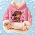 thumbnail image 5 of Kids Highland Cow Sweatshirt- Soft Lined Christmas Sweatshirts with Highland Cow Print, Cozy Warm Kids Jacket Top for Winter Outdoor Play and Holiday Activities, 5 of 5
