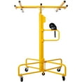 thumbnail image 4 of Drywall Lift Panel 13' Lift Drywall Panel Hoist Jack Lifter Jack Rolling Caster Wheel Sheetrock Drywall Lift Construction Tools,150-lb. Capacity, 4ft. x 16ft. Max. Sheet Size ,yellow,, 4 of 20