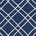 thumbnail image 3 of SAFAVIEH Dhurries Skyler Geometric Area Rug, Navy/Ivory, 6' x 6' Round, 3 of 3