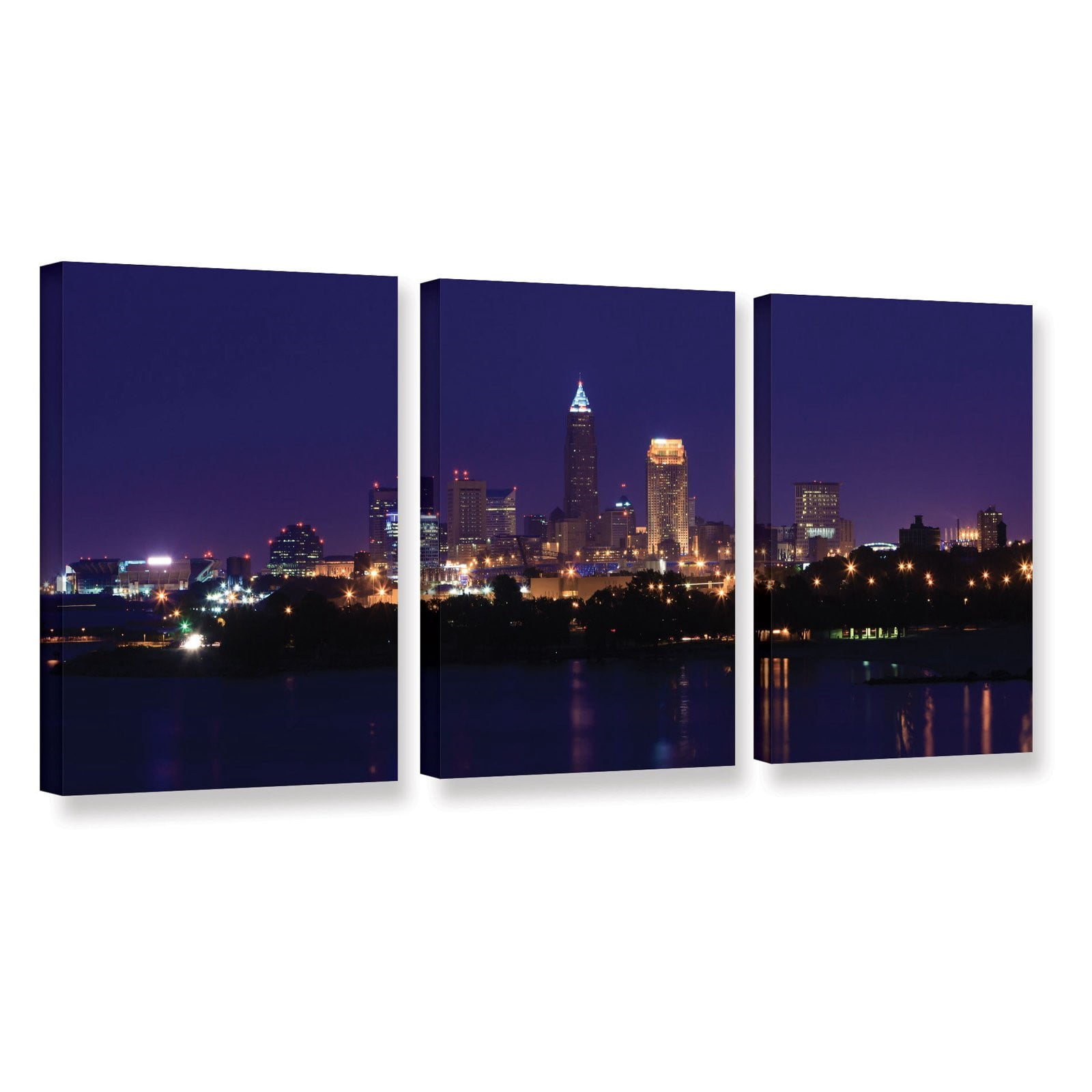 Cody York "Cleveland 16" Floater-Framed Gallery-Wrapped Canvas