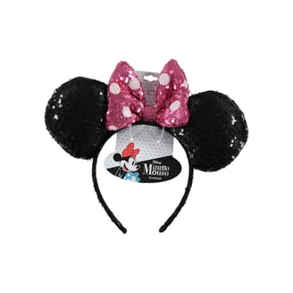Disney ears light up black white red ribbon ? bow tie hair headband lights Light up Mickey Bow - Etsy main image 4