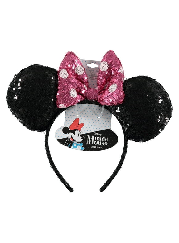 Minnie Mouse Ears Headband Polka Dot Bow Party Costume Accessory