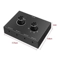 thumbnail image 2 of 3.5mm Audio Switcher Switch Stereo Headphone Speaker Splitter Selector Box Dz, 2 of 5