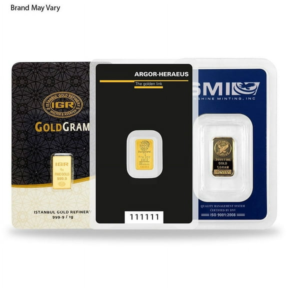 1 Gram Gold Bar, .999  Fine Assay, Precious Metals
