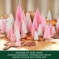 thumbnail image 3 of Ayieyill 30Pcs Mini Christmas Trees Artificial Bottle Brush Trees with Wooden Base Christmas Decorations, 3 of 9