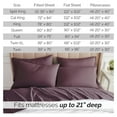 Extra Deep Pocket California King Size Sheets Set, 6Piece UltraSoft