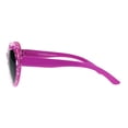 thumbnail image 3 of Girls Child Size Heart Shape Cute Plastic Fashion Sunglasses Flower Pink, 3 of 3