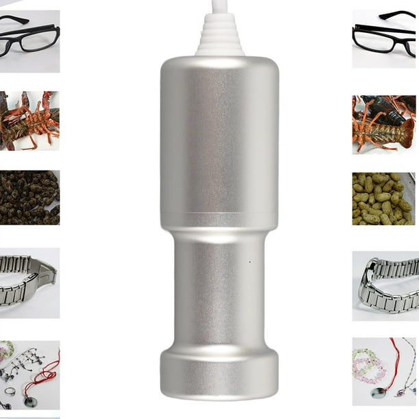 Limpiador Ultrasónico de Joyas de Alta Eficiencia Adecuado para Anteojos Joyas Relojes Afeitadoras Dentaduras Postizas Botellas de Leche Cosméticos Mariscos ANGGREK Otros
