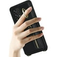 thumbnail image 2 of Samsung Galaxy A53 5G Phone Case for Women with Card Holder,Samsung A53 Case Wallet Crossbody Lanyard with Strap,Credit Card Slots Kickstand Case with Ring Holder,6.5 Inch,Black, 2 of 15